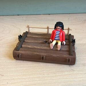 Playmobil pirate and raft
